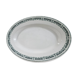 Oval Longwy earthenware dish