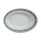 Plat ovale en faïence de Longwy