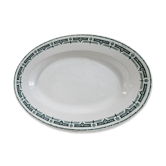 Plat ovale en faïence de Longwy