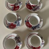 6 digoin coffee cups