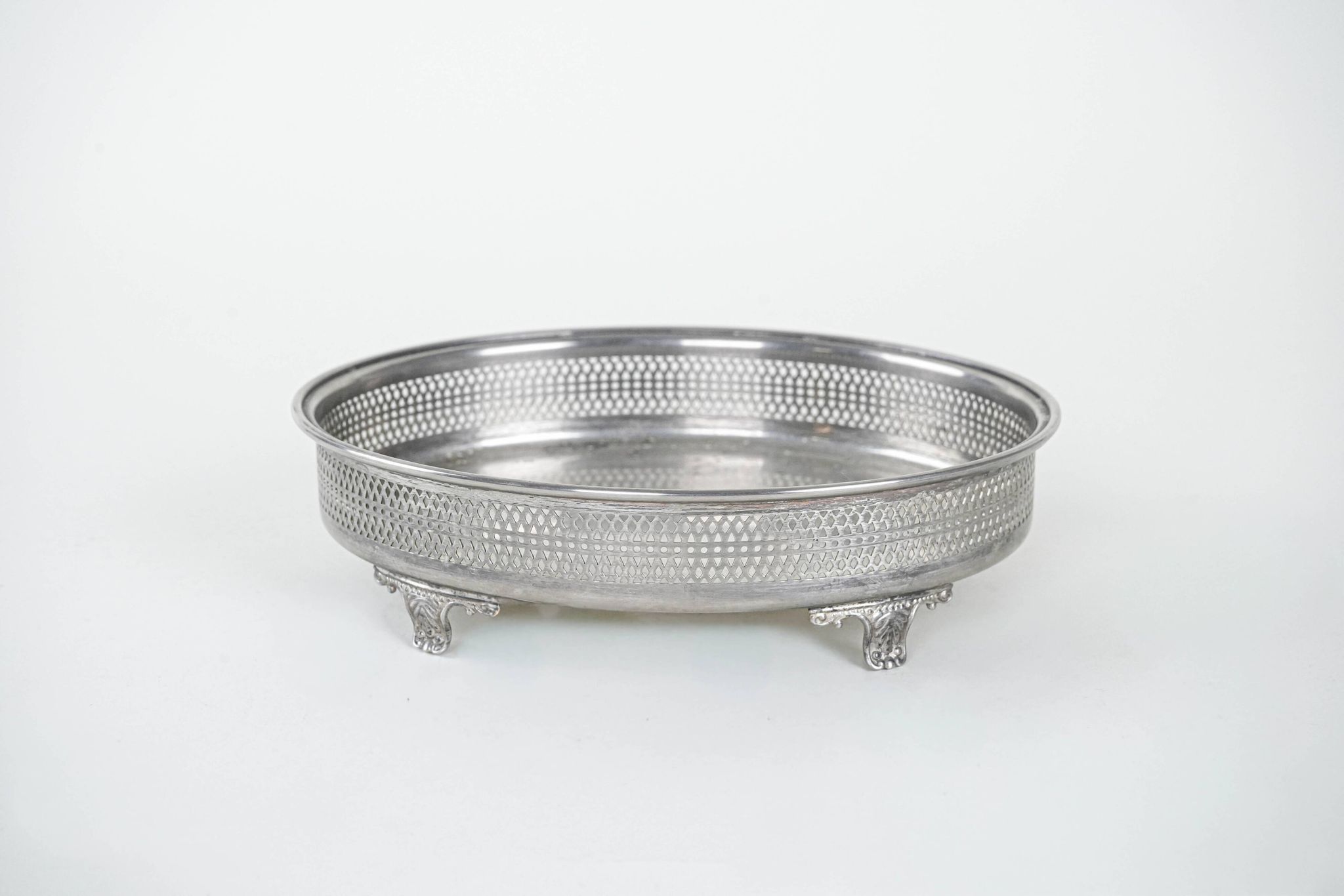 Silver platter, Italian design, 1970s, made in Italy