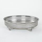 Plateau en argent, design italien, années 1970, fabriqué en Italie