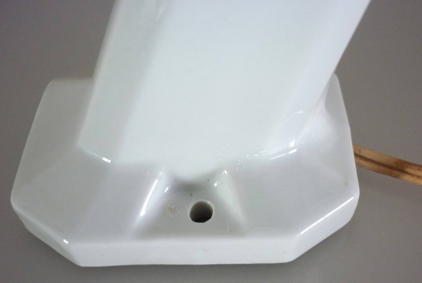 Antique wall light, porcelain and opaline glass, Art Deco period