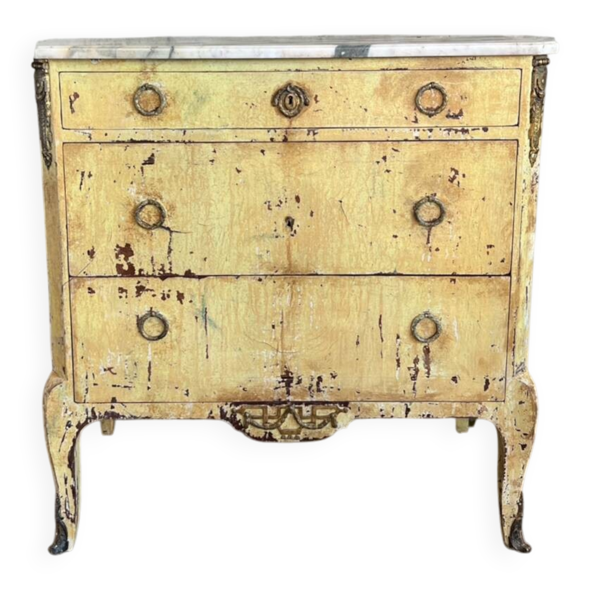 Commode patinée