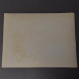 Black and white photo from 1960 depicting a child and sheep.