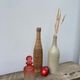 Old bottle pink Baccarat ancient crystal perfume / toilet accessory