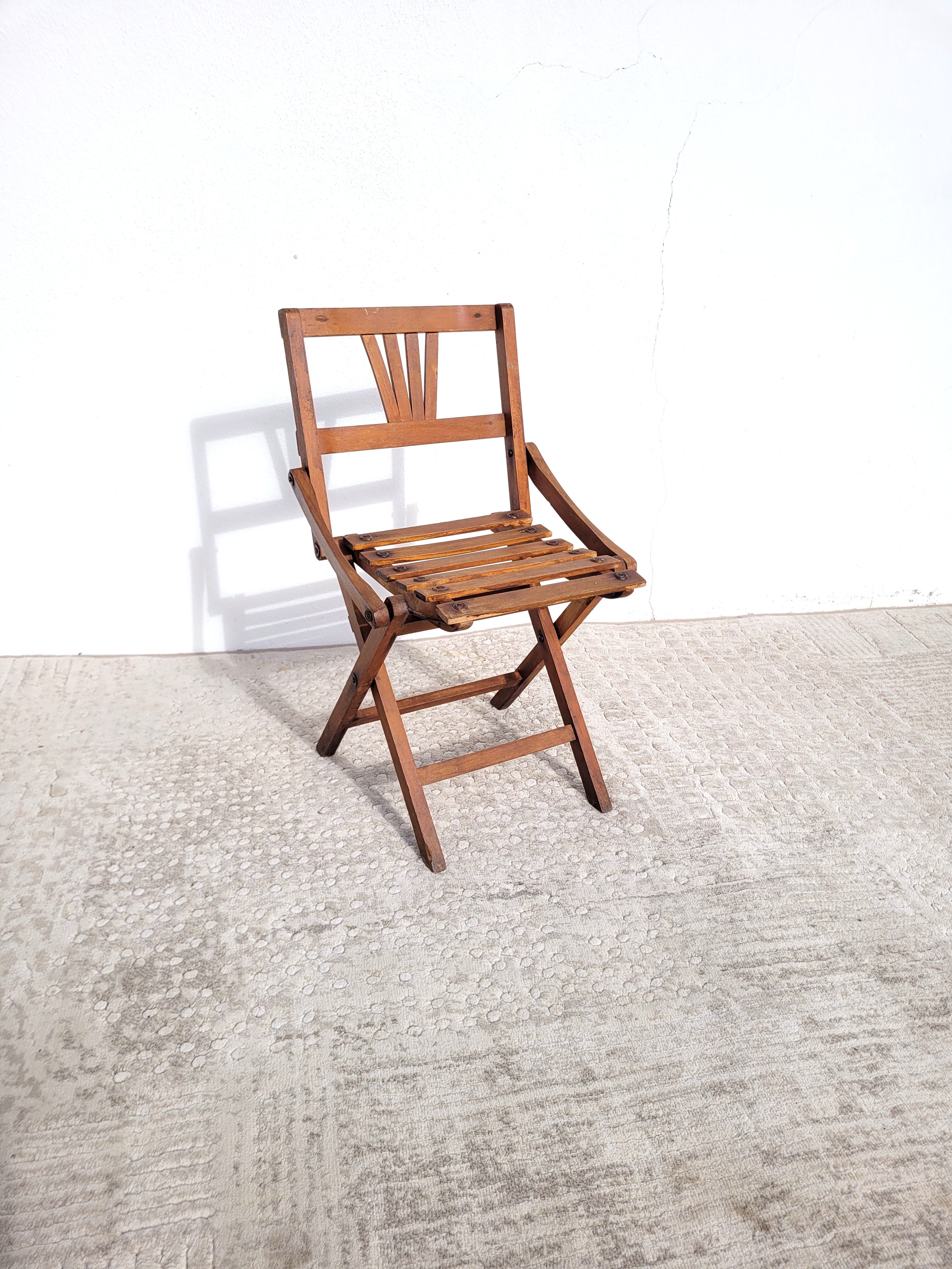 Folding wooden children's chair 1940