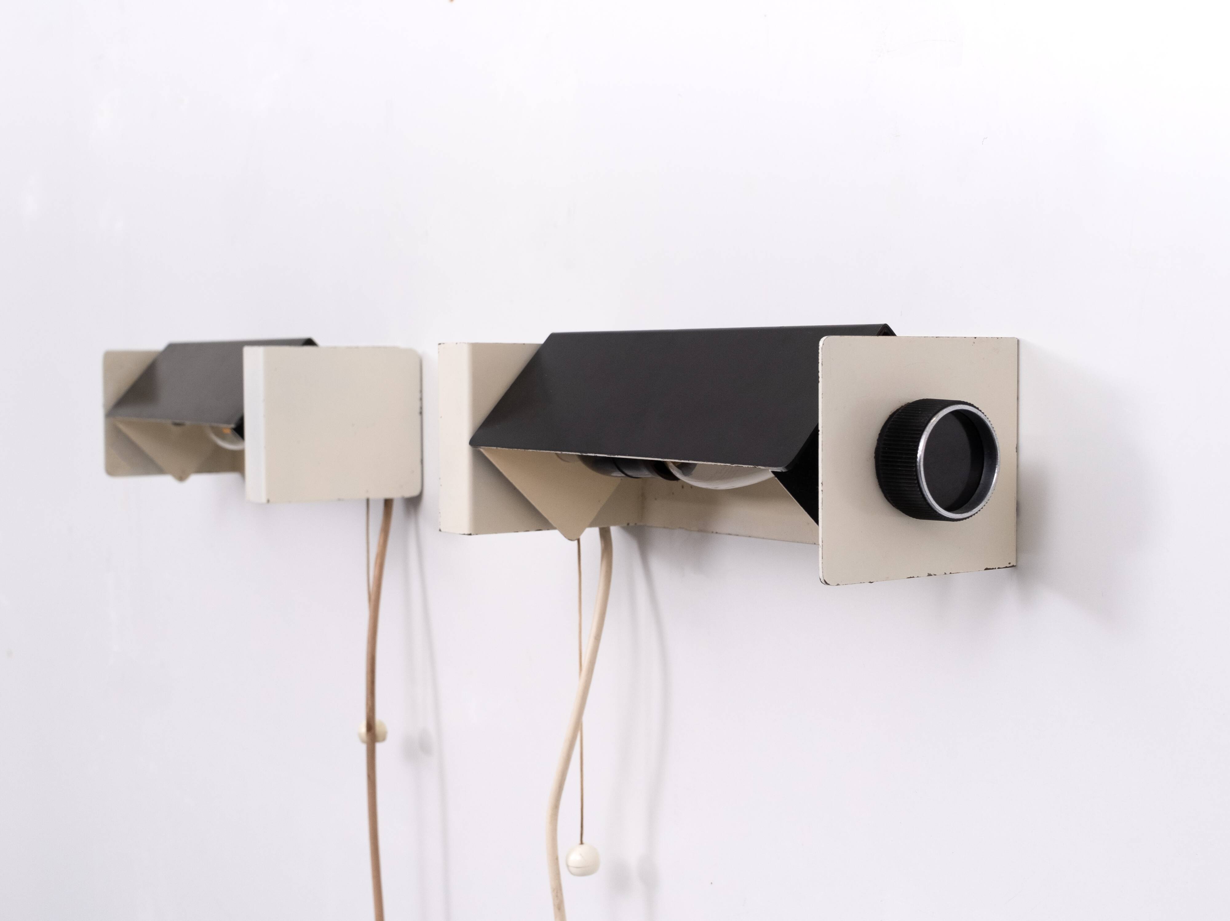 Hiemstra Evolux Bed Lamps, 1950s