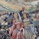 Large Tapestry of Halluin "The Grape Harvest at the Castle", Halluin Stitch