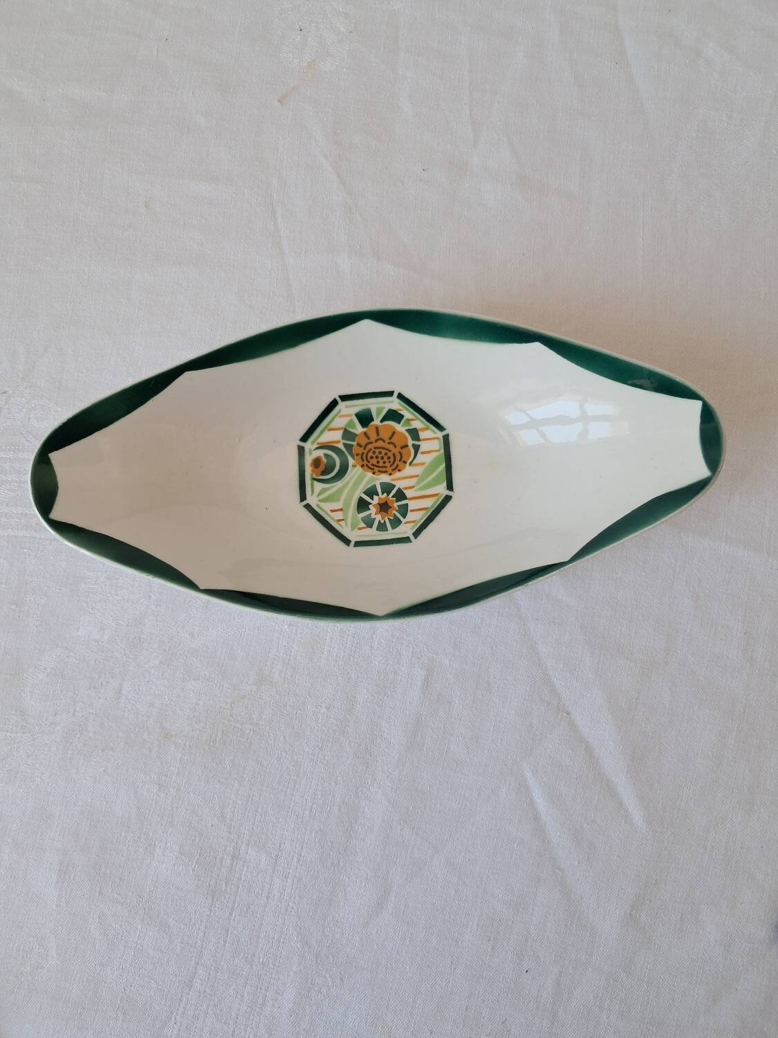 Digoin Sarreguemines Oxford model ironstone dish