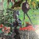 Very large surrealist collage framed by Alain Gaudet 1979