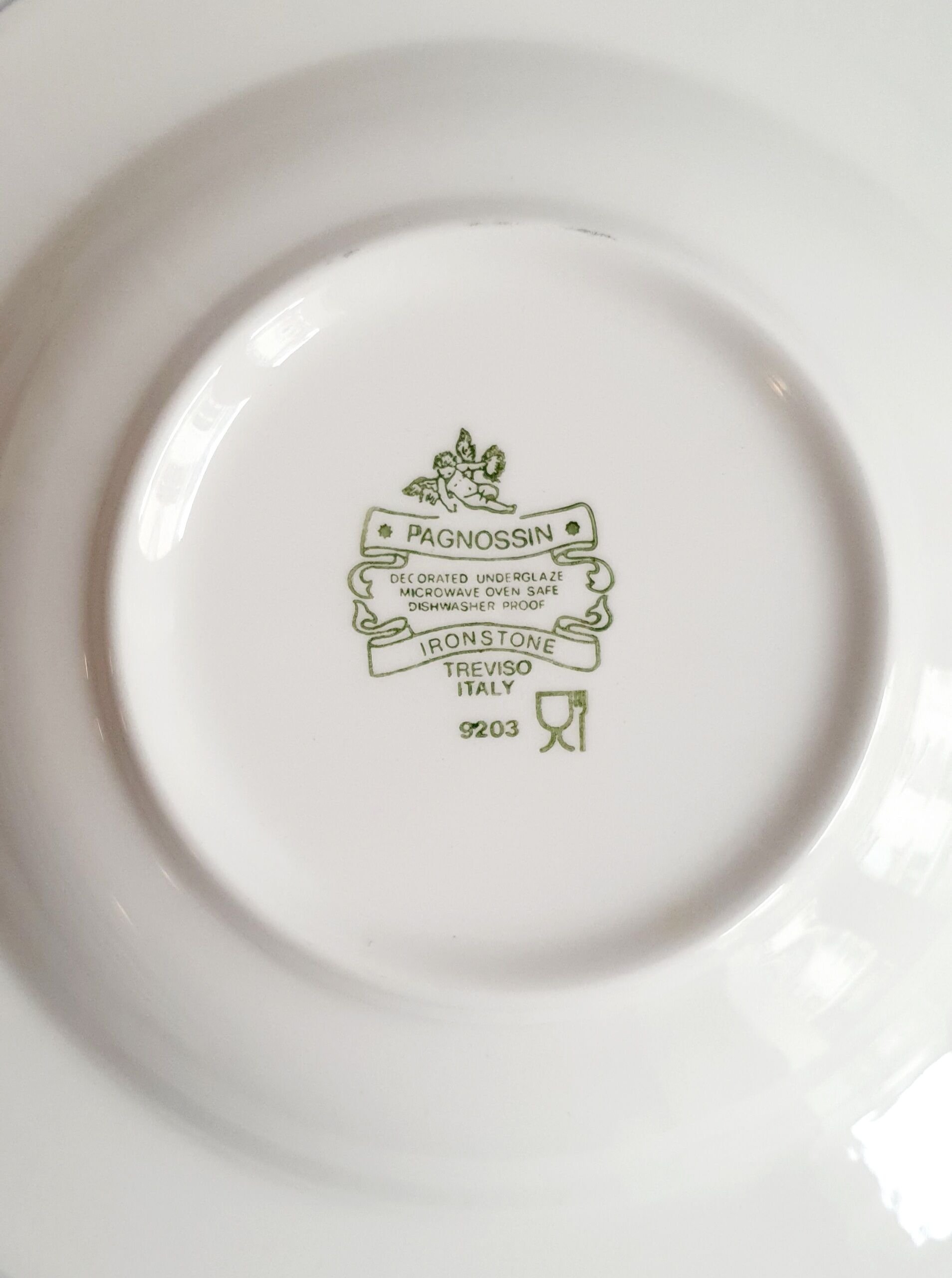 Set of 6 hollow plates Pagnossin model Arizona