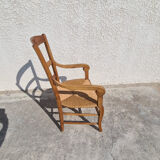 Paire de fauteuils Louis Philippe en châtaignier