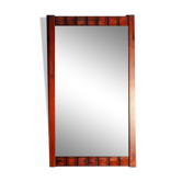 Mahogany mirror - scandinavia, 1960s