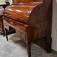 Louis XVI style cylinder desk in mahogany with a double system.