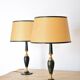 Duo de lampes Le Tanneur en cuir et en laiton