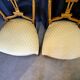 Pair of Napoleon III chairs in gilded wood