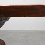 19th Century French Provincial Oak Monastery Dining Table
