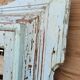 Art Deco mirror in Burmese teak