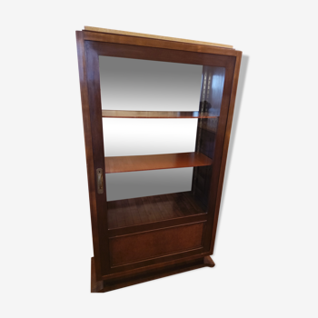 Furniture showcase Art Deco Solid mahogany mirror background