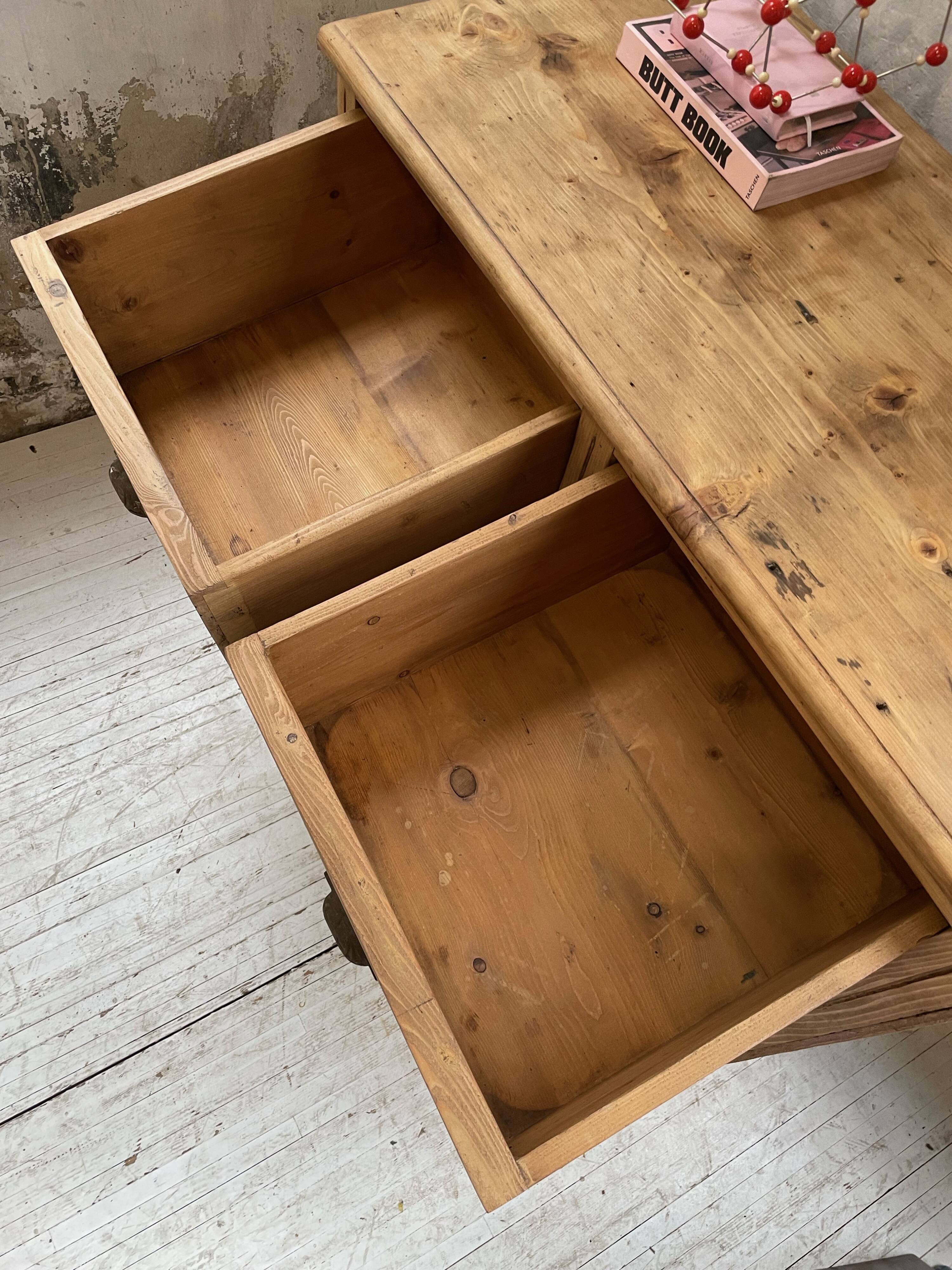 Convenient pine workshop furniture