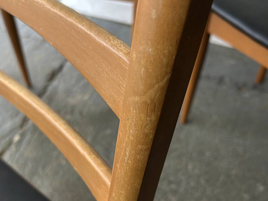 Ensemble de 4 chaises de salle à manger de style mid-century par Schreiber Furniture