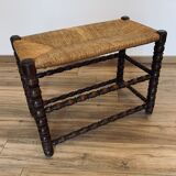Mulched bench - turned wood
