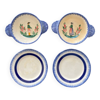 Quimper earthenware bowls
