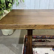 Table style monastère en orme, années 1970