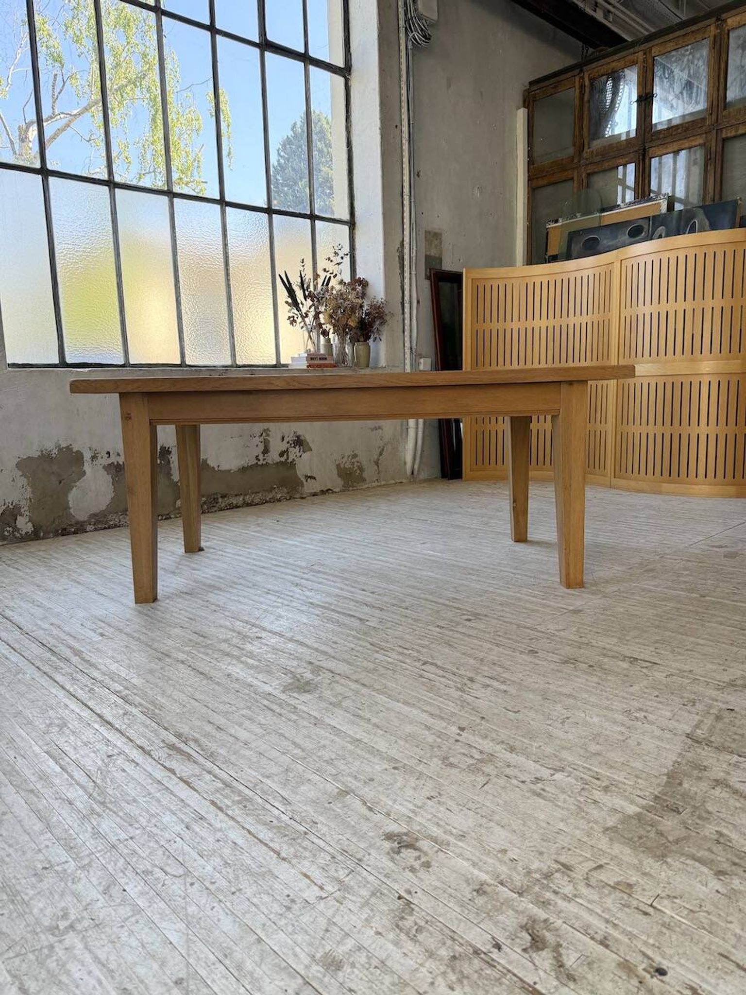 Table de ferme extensible en chêne massif
