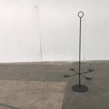 Vintage Brutalist Metal Candle Holder