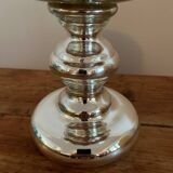 Coupe / calice en verre mercurisé soufflé  vintage