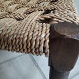 Wooden stool and rope