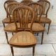 Série de 6 chaises louis philippe montgolfière