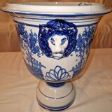 Cache pot intérieur faïence de nevers signé f. albus