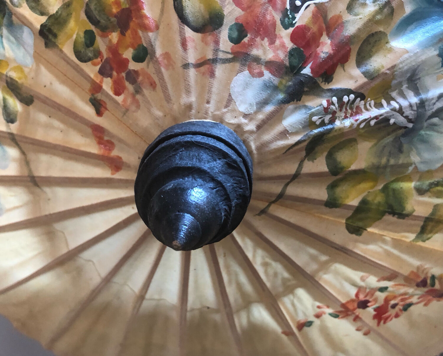 Vintage hand-painted Japanese umbrella