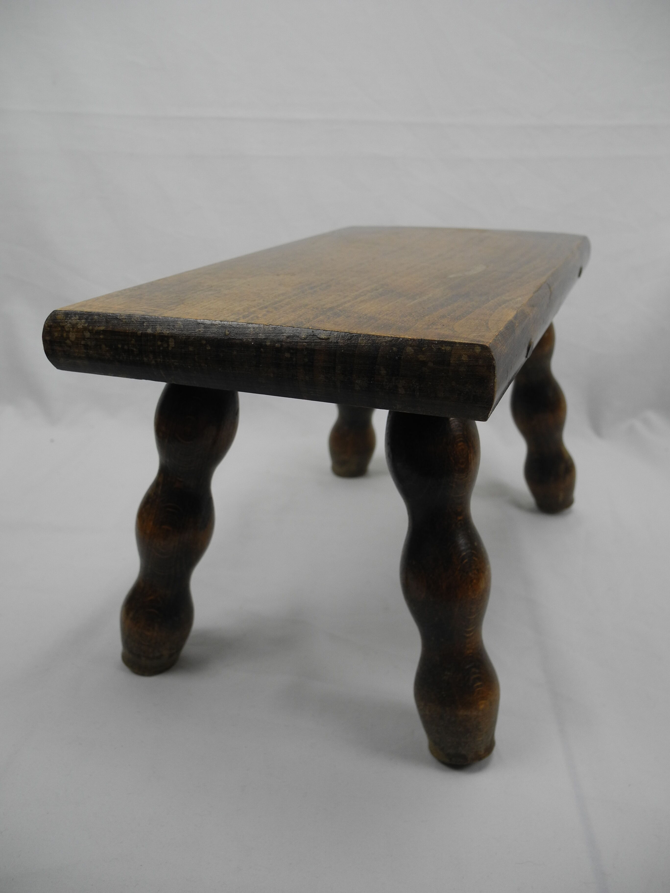 old footboard stool wood old wooden step stool country decoration