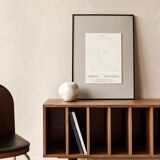 Vinyl Record Storage Cabinet Walnut "Silene"