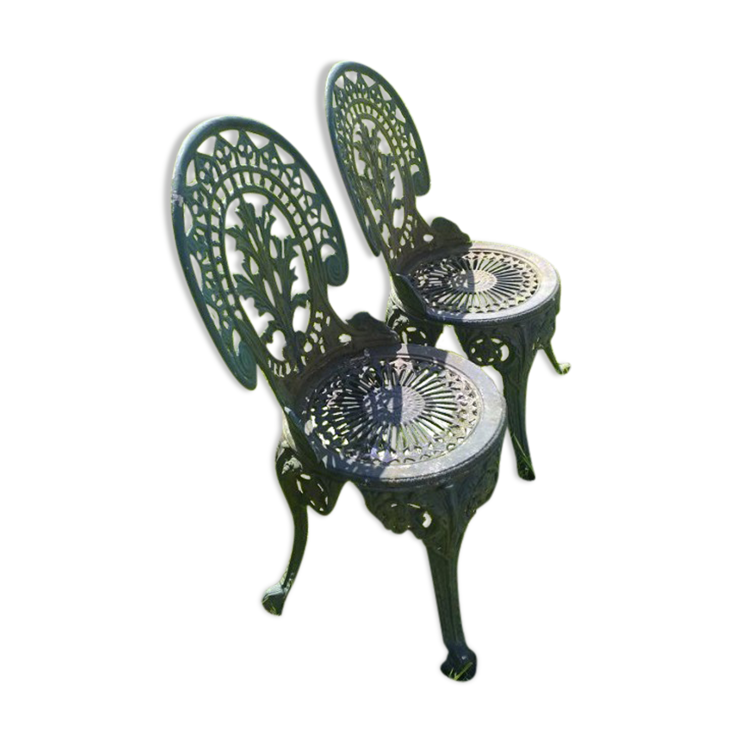 Garden iron chairs