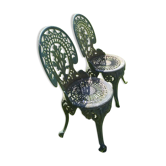 Garden iron chairs