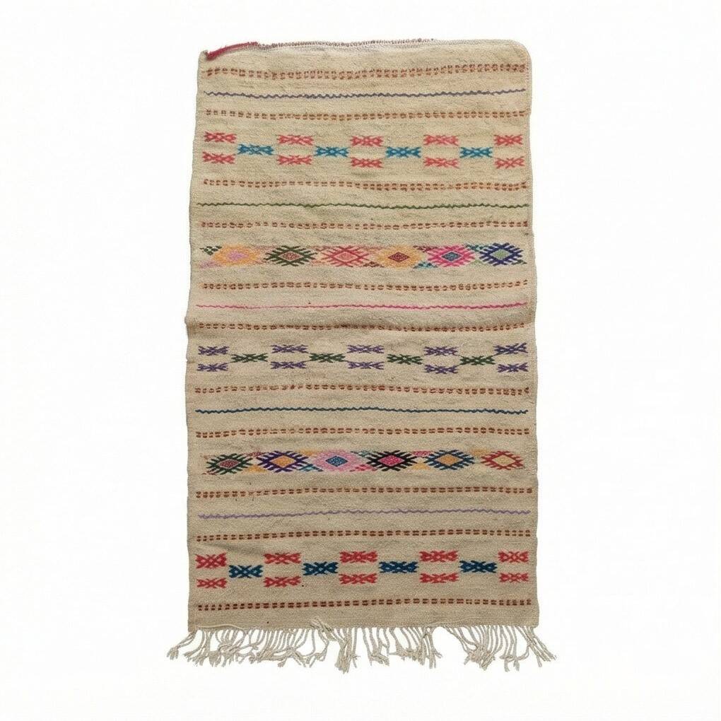 Beige kilim rug