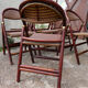 Lot of 5 folding bistro chairs of terrace type "parisian"