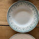 6 mismatched plates