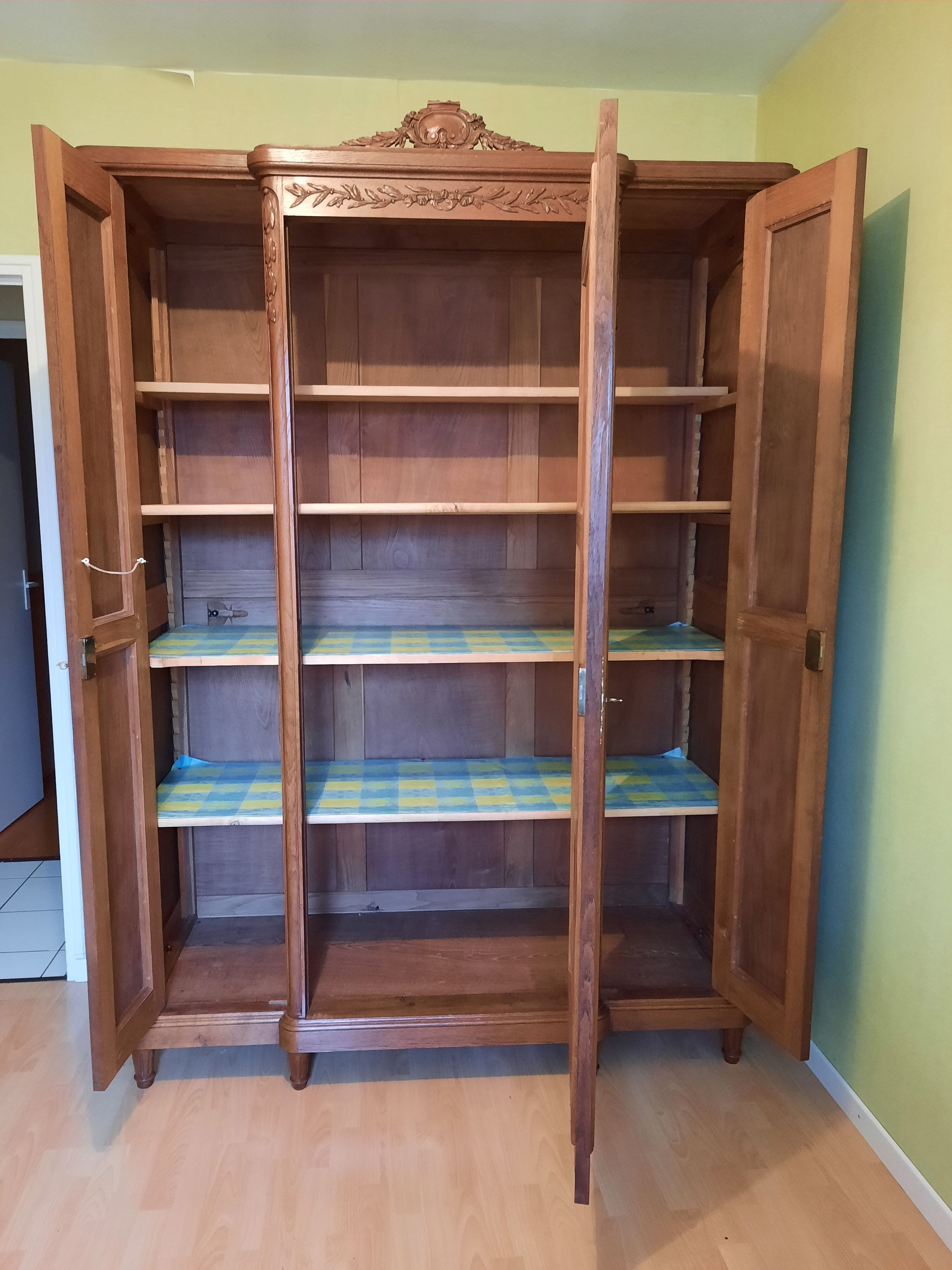 3-door art deco cabinet