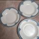 Set of 9 deep plates Terre de Fer St Amand model Andrinople