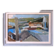 Contemporary "Urban Landscape" Abstract Landscape by British Artist Ian Mood, Framed Oil Painting