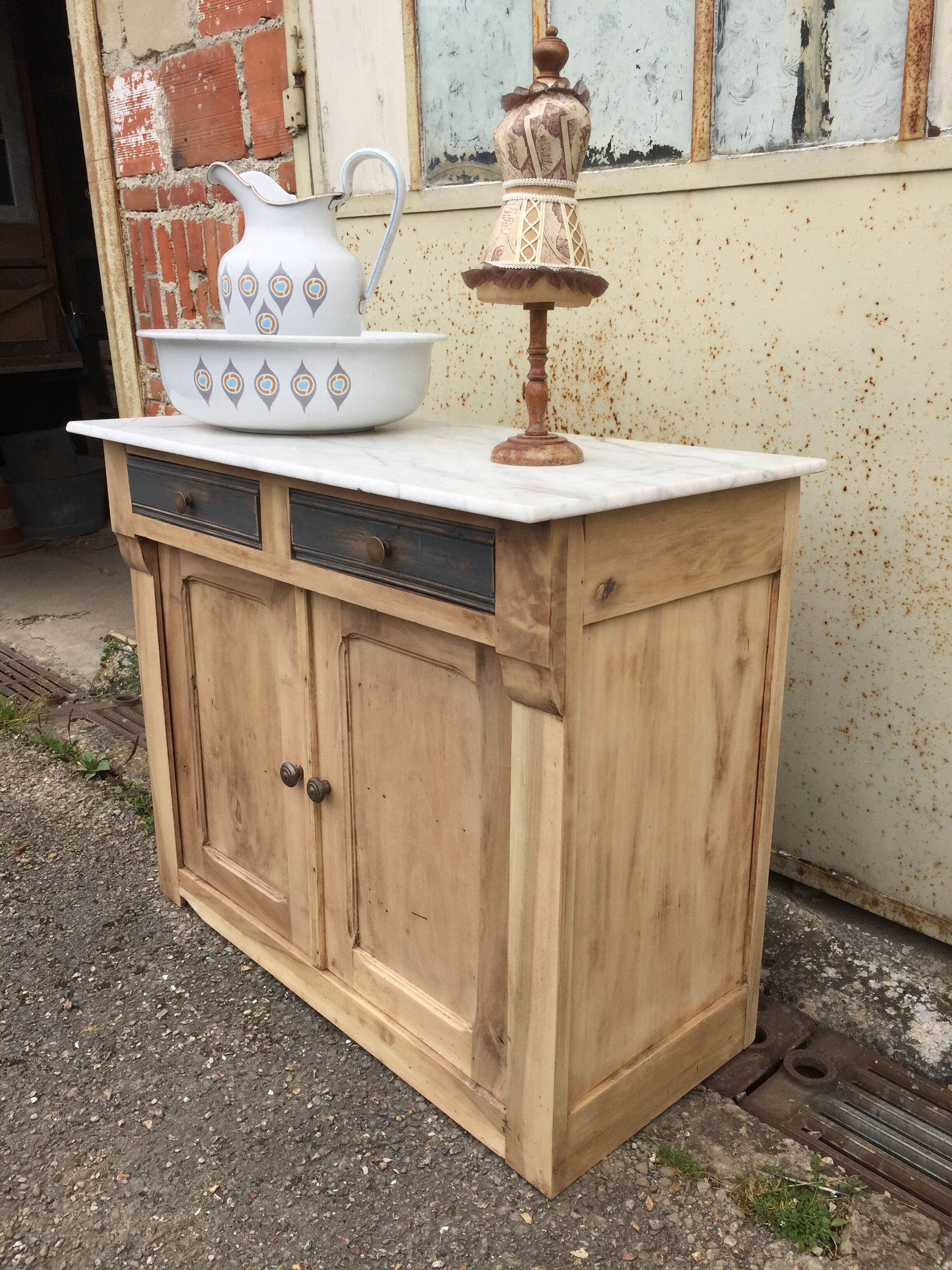 Marble top cabinet