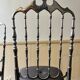 Pair of Chiavari chairs in polished mirror aluminium.