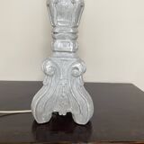 Shabby chic grey table lamp