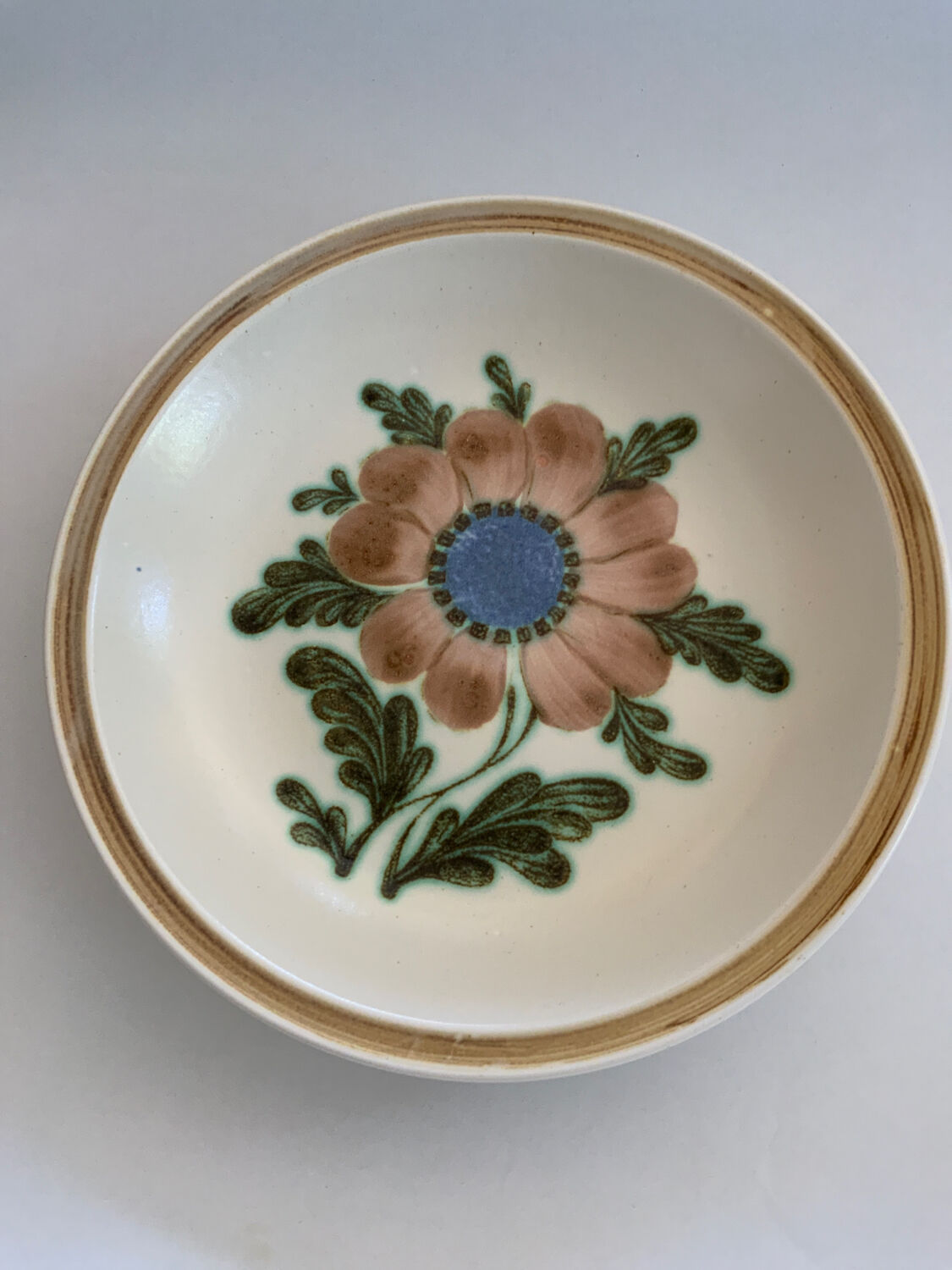 Plat rond fleur Gien Selency x Monoprix Croisé Laroche